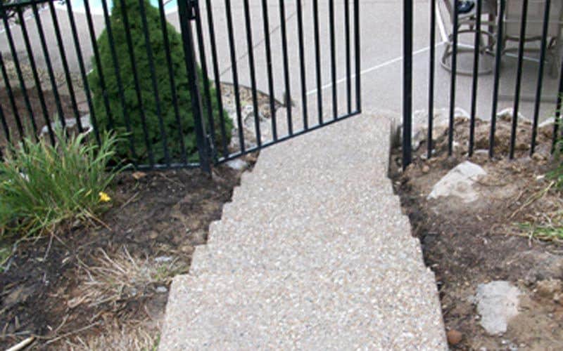 exposed aggregate steps st louis mo