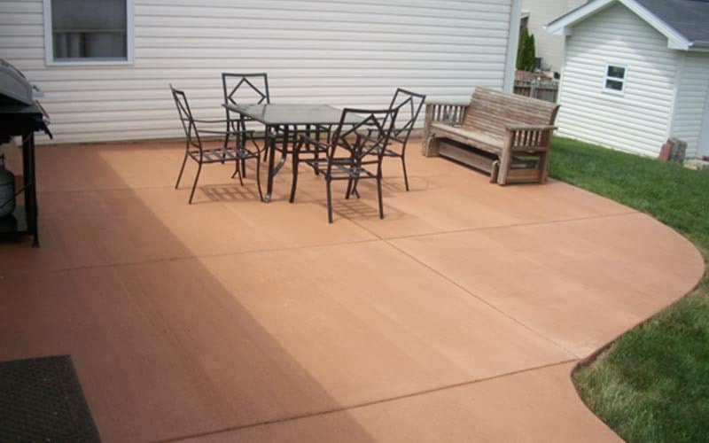 Colored Concrete Patios Shamrock, How To Color Cement Patio