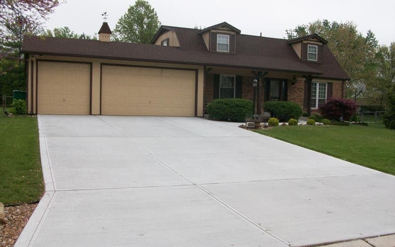 new extended concrete driveway st louis mo