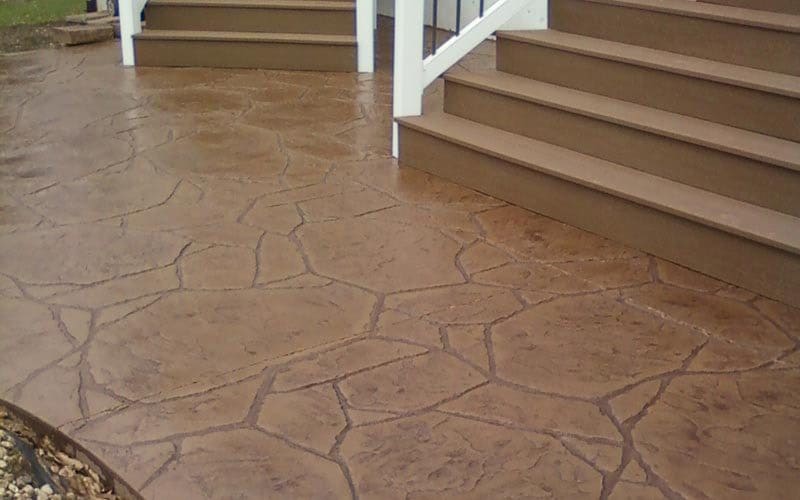 Stamped Concrete Patios Shamrock, Patio Stamped Concrete Colors